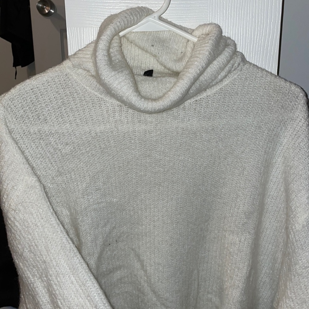 White Turtle neck sweater